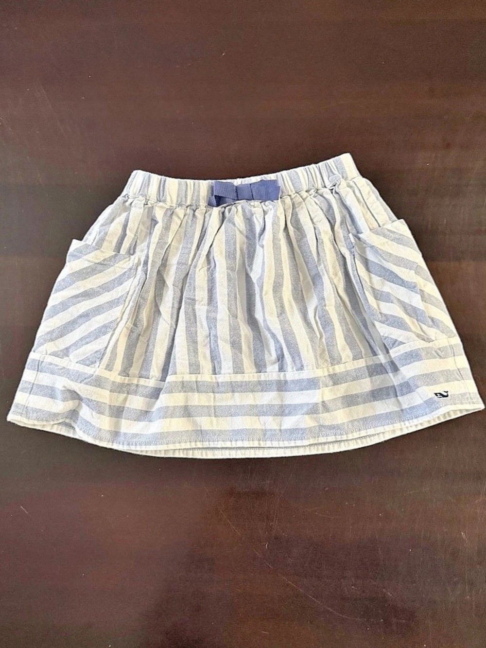 Vineyard Vines Girls Striped Skirt in Blue & White Size Small Like New